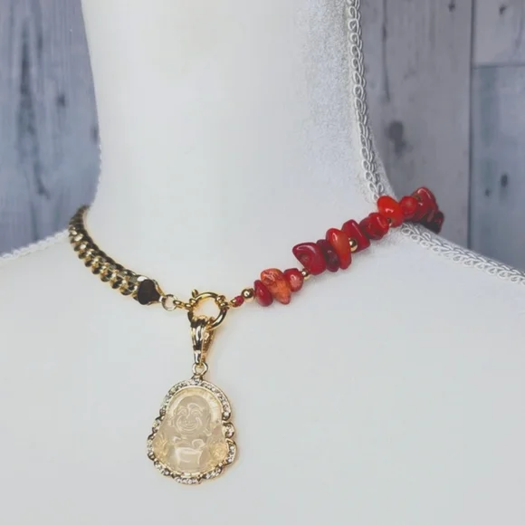 Handmade jewelry, budda necklace. - Picture 4 of 11